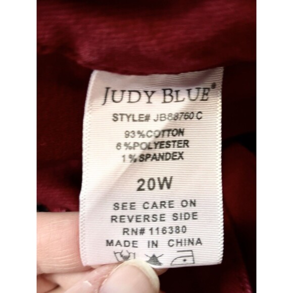 Judy Blue Jeans Womens 20W Scarlet High Rise Tummy Control Top Skinny Comfort - Picture 5 of 7